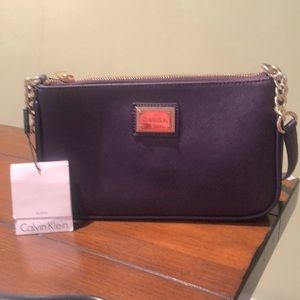 Beautiful Purple Calvin Klein handbag, never used with tag on